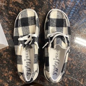 Buffalo Plaid Gypsy Jazz Shoes